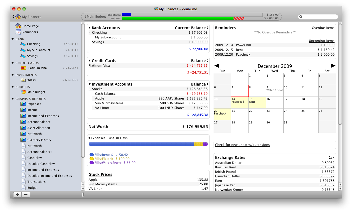 budgeting software for mac free